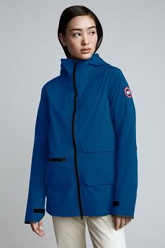 Chamarras Canada Goose Mujer Outlet - Pacifica Chubasquero Azules Oscuro ZV9601548